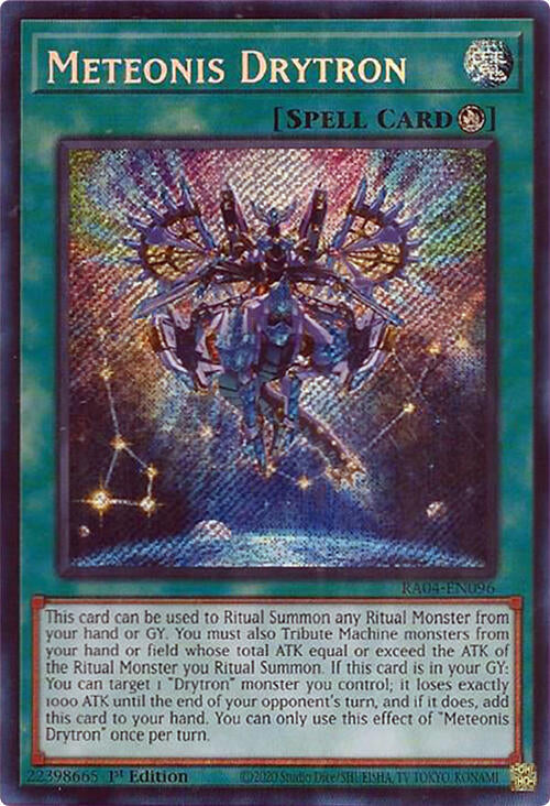 Meteonis Drytron [RA04-EN096] Secret Rare