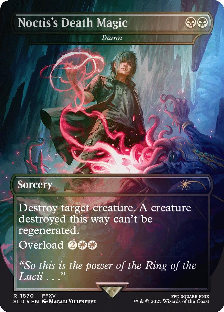 Noctis's Death Magic - Damn (Rainbow Foil) [Secret Lair Drop Series]