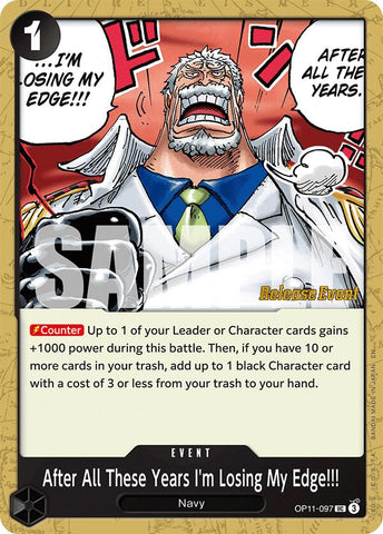 After All These Years I'm Losing My Edge!!! [A Fist of Divine Speed Release Event Cards]
