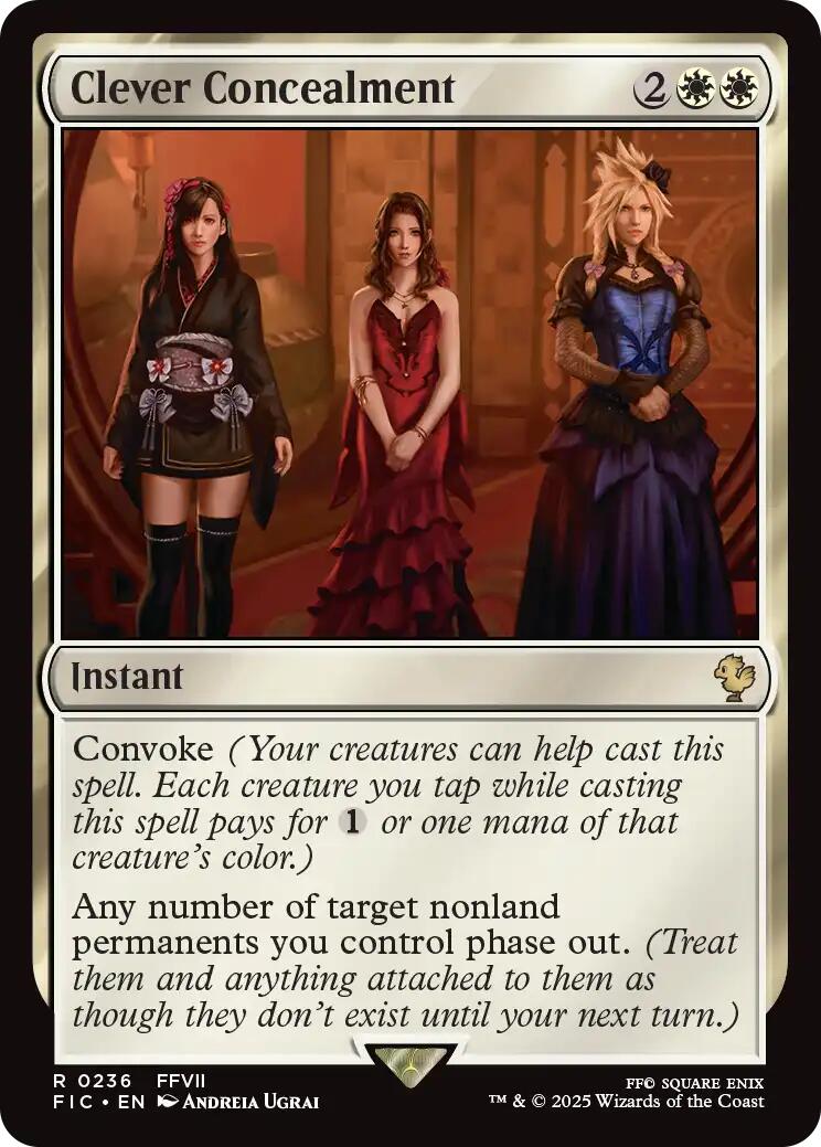 Clever Concealment (Surge Foil) [FINAL FANTASY Commander]