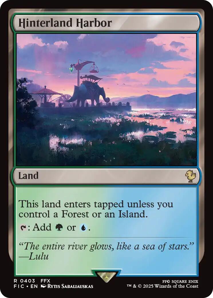 Hinterland Harbor (Surge Foil) [FINAL FANTASY Commander]