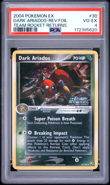 Dark Ariados - Rev. Holo 30/109 Team Rocket Returns PSA 4 172395620