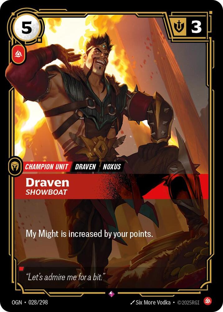 Draven - Showboat 028/298 RFTB1