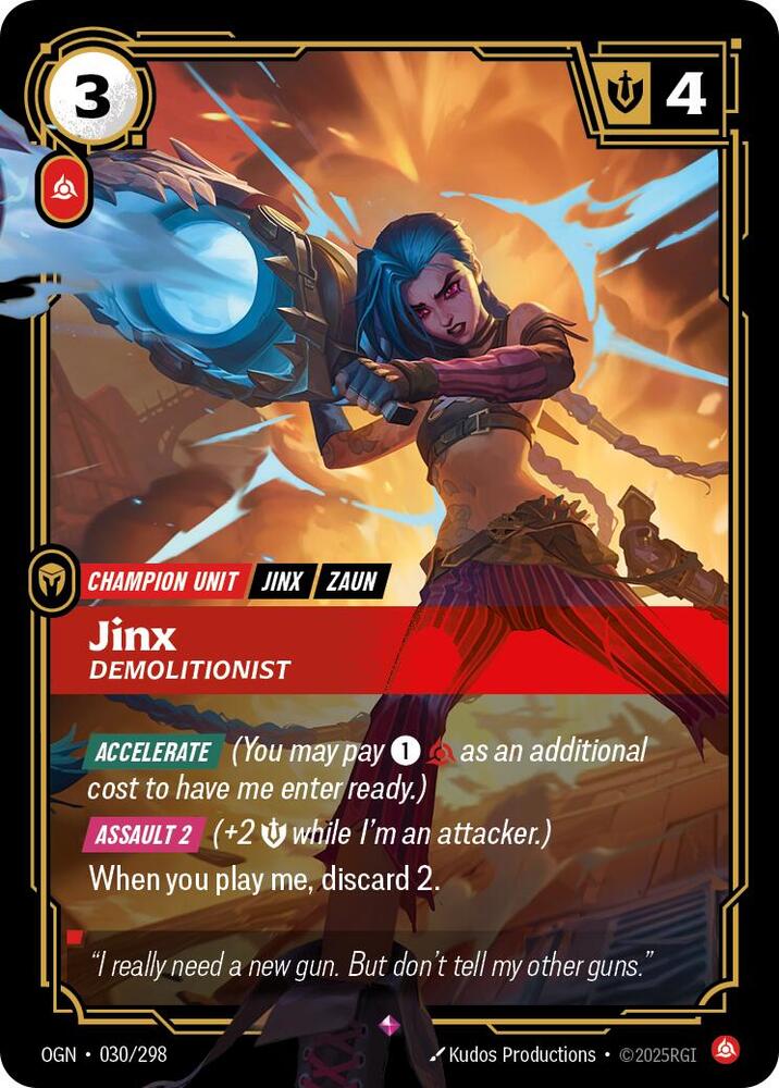 Jinx - Demolitionist 030/298 RFTB1