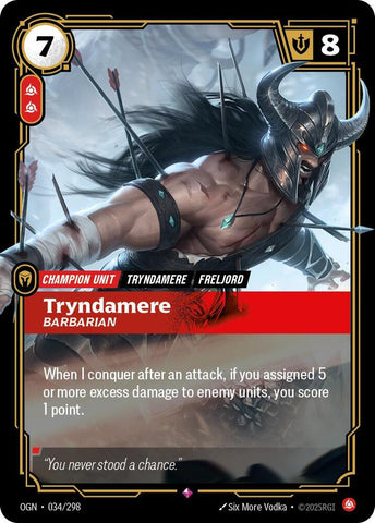 Tryndamere - Barbarian 034/298 RFTB1