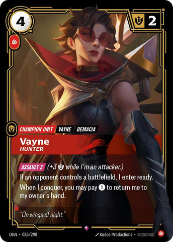 Vayne - Hunter 035/298 RFTB1
