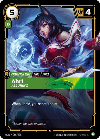 Ahri - Alluring 066/298 RFTB1
