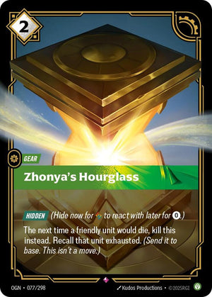 Zhonya's Hourglass 077/298 RFTB1