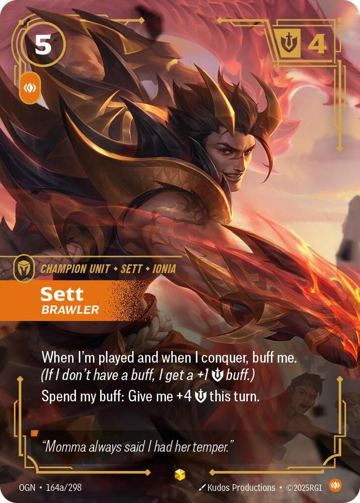 Sett - Brawler (Alternate Art) 164a/298 RFTB1