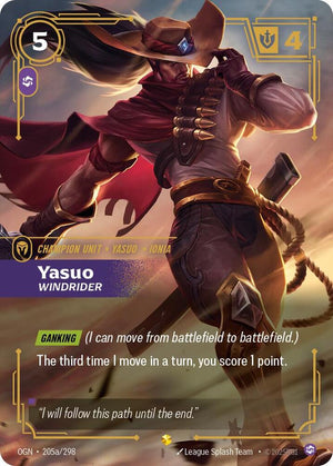 Yasuo - Windrider (Alternate Art) 205a/298 RFTB1