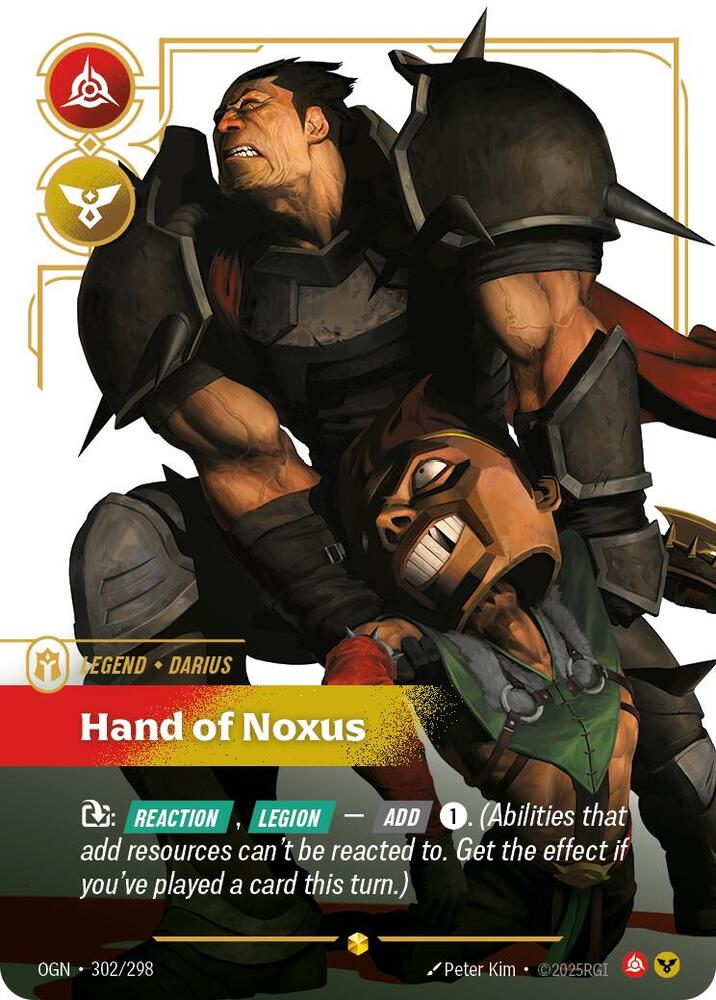 Darius - Hand of Noxus (Showcase) 302/298 RFTB1
