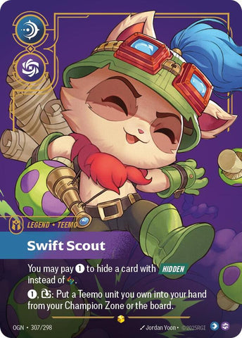 Teemo - Swift Scout (Showcase) 307/298 RFTB1