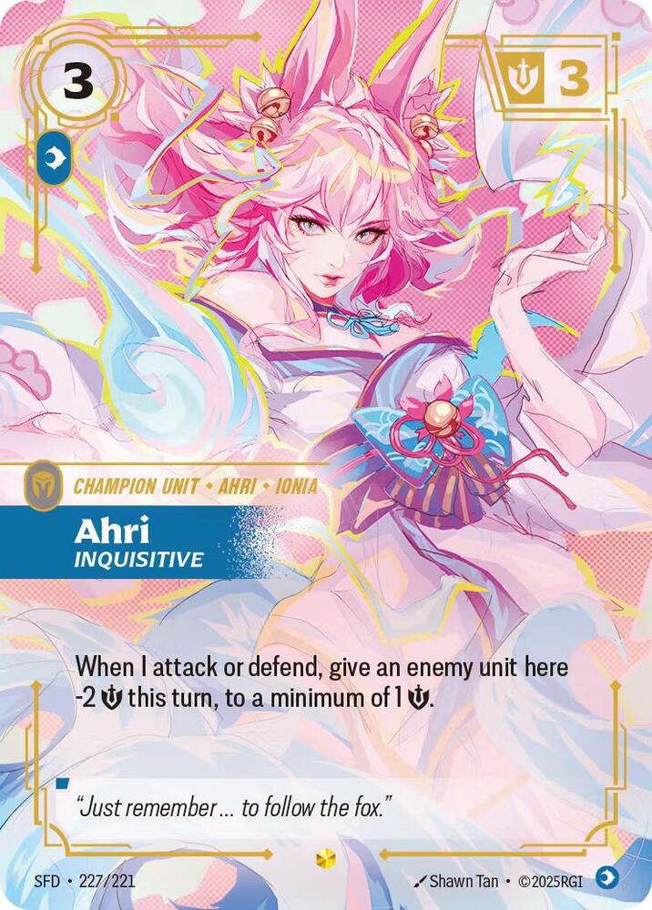 Ahri - Inquisitive (Overnumbered) 227/221 RFTB2