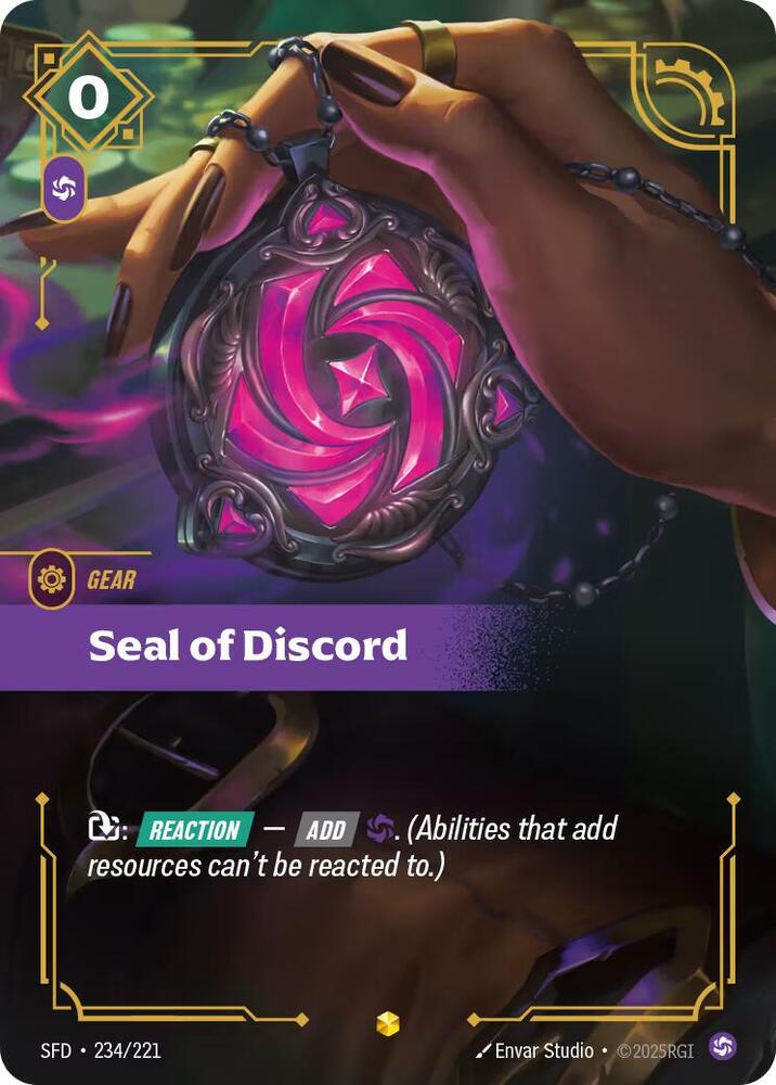 Seal of Discord (Overnumbered) 234/221 RFTB2
