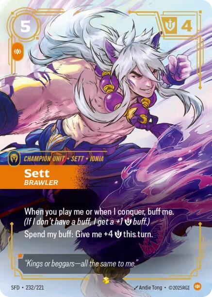 Sett - Brawler (Overnumbered) 232/221 RFTB2