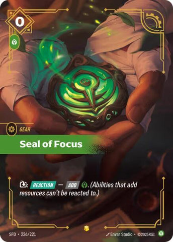Seal of Focus (Overnumbered) 226/221 RFTB2
