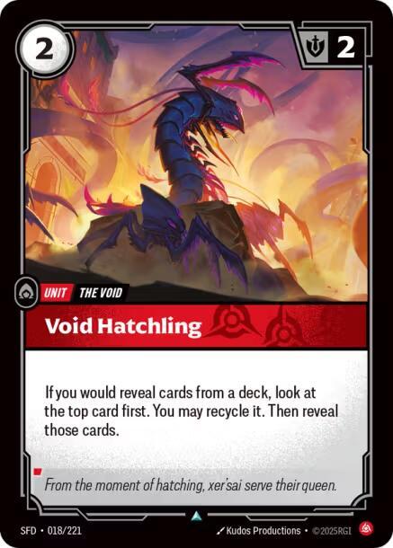 Void Hatchling 018/221 RFTB2