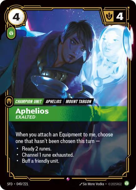 Aphelios - Exalted 049/221 RFTB2