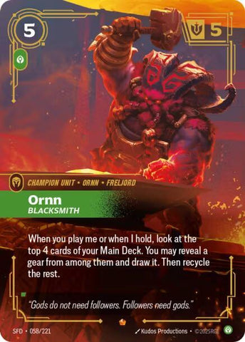 Ornn - Blacksmith 058/221 RFTB2