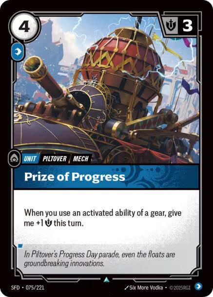 Prize of Progress 075/221 RFTB2