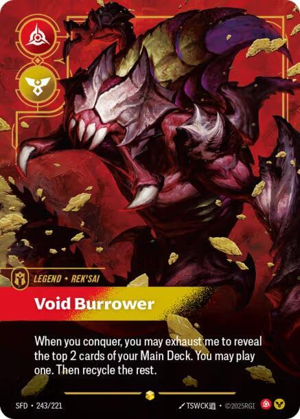 Rek'sai - Void Burrower (Overnumbered) 243/221 RFTB2