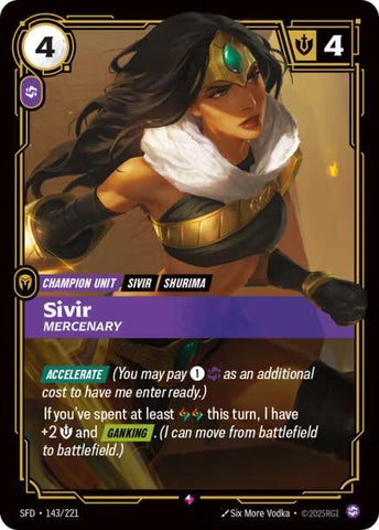Sivir - Mercenary 143/221 RFTB2