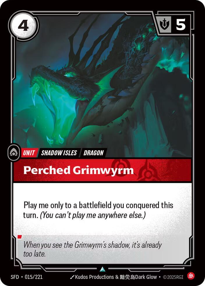 Perched Grimwyrm 015/221 RFTB2