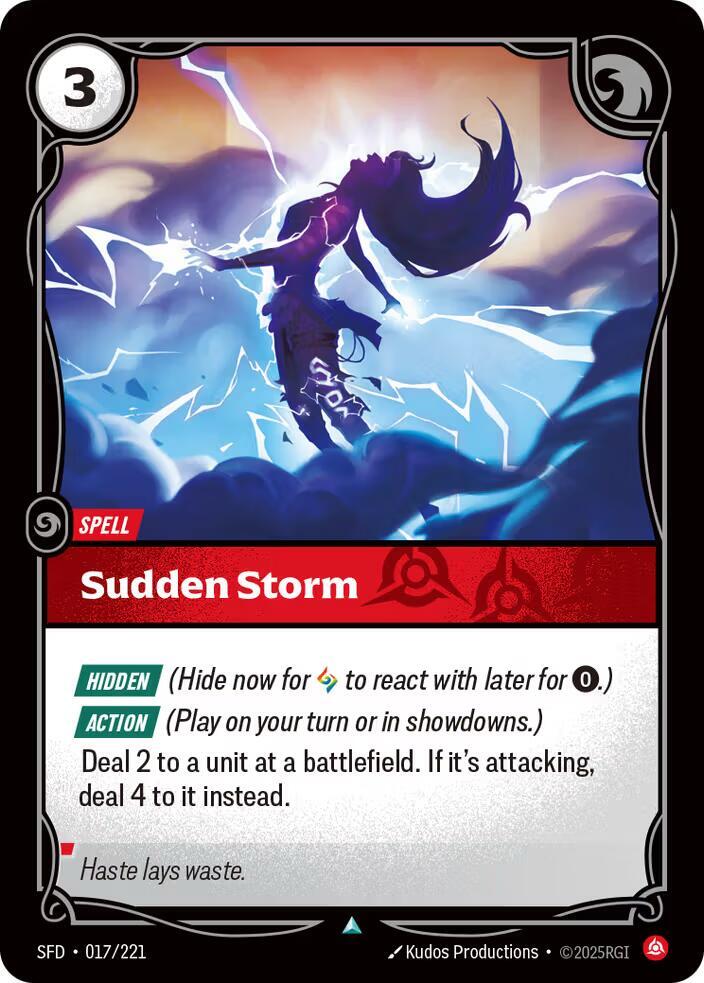 Sudden Storm 017/221 RFTB2