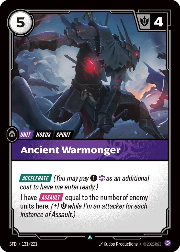 Ancient Warmonger 131/221 RFTB2