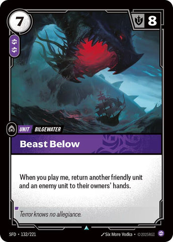 Beast Below 132/221 RFTB2