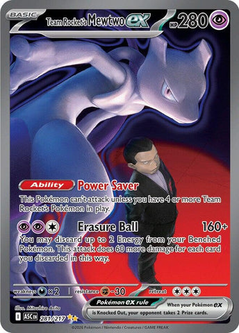 Team Rocket's Mewtwo ex (281/217) [Mega Evolution: Ascended Heroes]