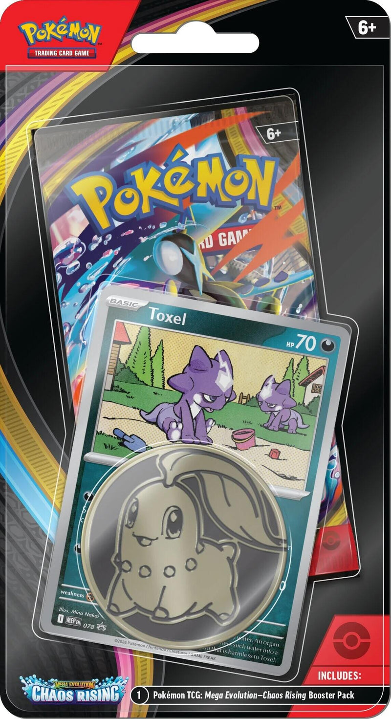 Mega Evolution: Chaos Rising - Single Pack Blister (Toxel)