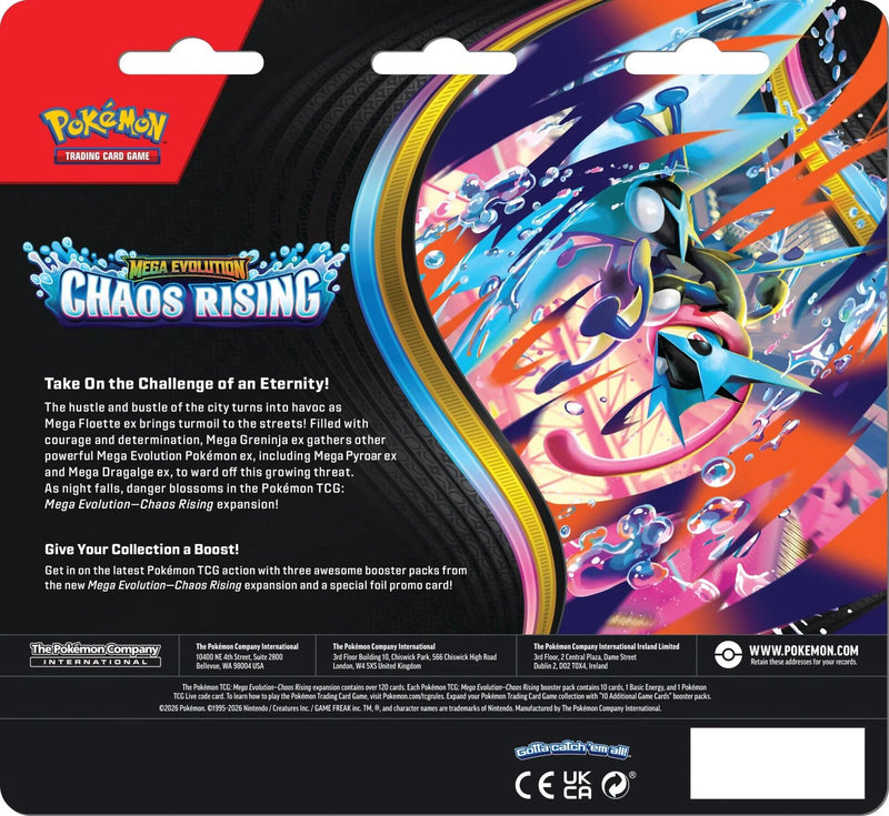 Mega Evolution: Chaos Rising - 3 Pack Blister (Charmeleon)