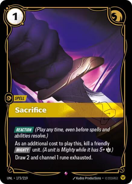 Sacrifice 173/219 RFTB3