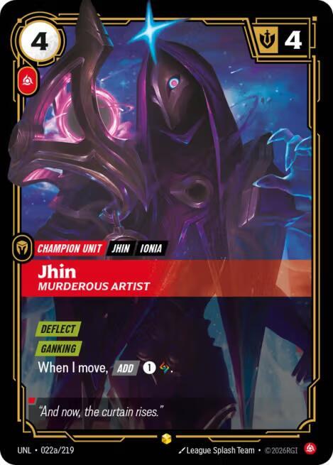 Jhin - Murderous Artist (Alternate Art) 022a/219 RFTB3