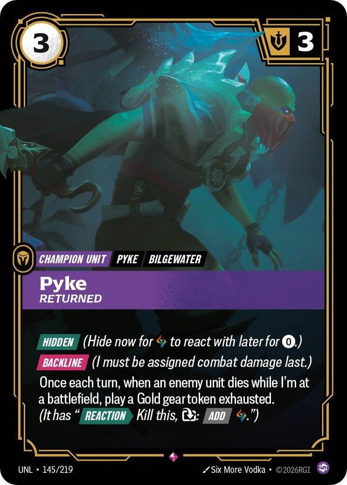 Pyke - Returned 145/219 RFTB3