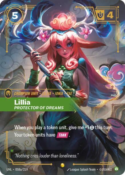 Lillia - Protector of Dreams (Alternate Art) 058a/219 RFTB3