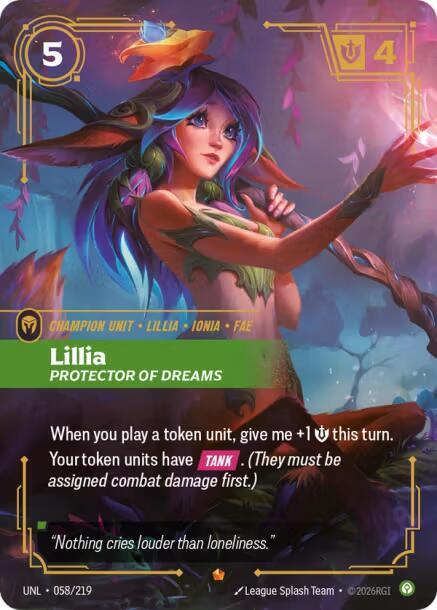 Lillia - Protector of Dreams 058/219 RFTB3