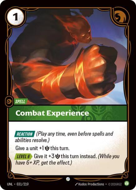 Combat Experience 031/219 RFTB3