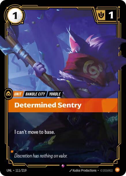 Determined Sentry 111/219 RFTB3