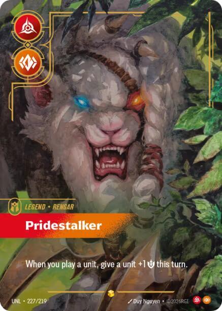Rengar - Pridestalker (Overnumbered) 227/219 RFTB3