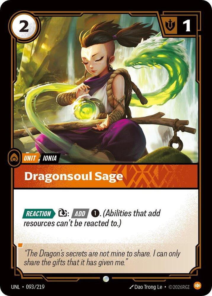 Dragonsoul Sage 093/219 RFTB3