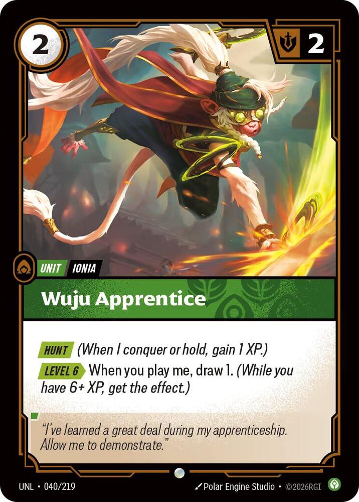 Wuju Apprentice 040/219 RFTB3
