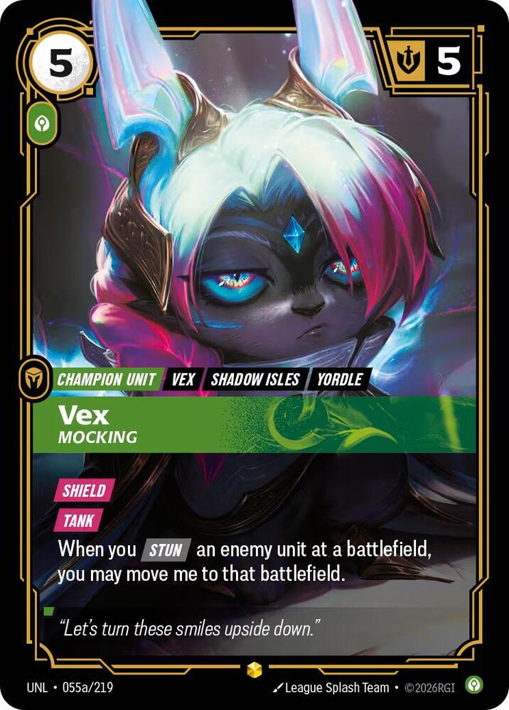 Vex, Mocking (Alternate Art) - Unleashed (UNL)