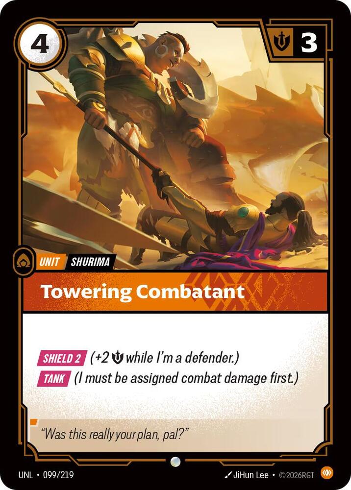Towering Combatant 099/219 RFTB3