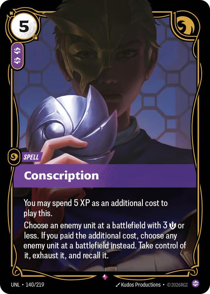 Conscription 140/219 RFTB3