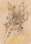 Pixie Guide (Showcase) Art Card (Gold-Stamped Signature) [Dungeons & Dragons: Adventures in the Forgotten Realms Art Series]