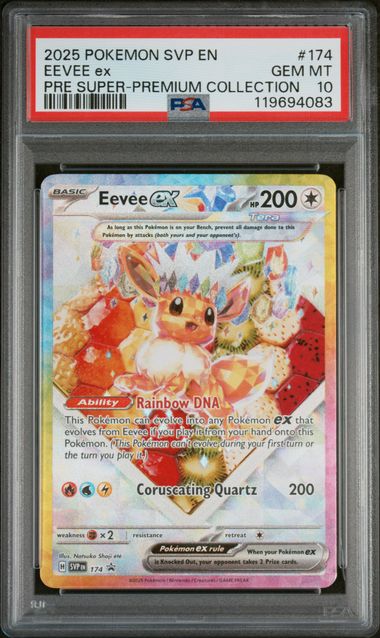 Eevee ex 174 Scarlet & Violet Promo Super-Premium Collection PSA 10 119694083