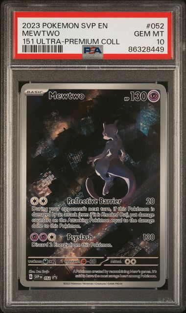 Mewtwo 052 151 Ultra Premium Collection Promo PSA 86328449