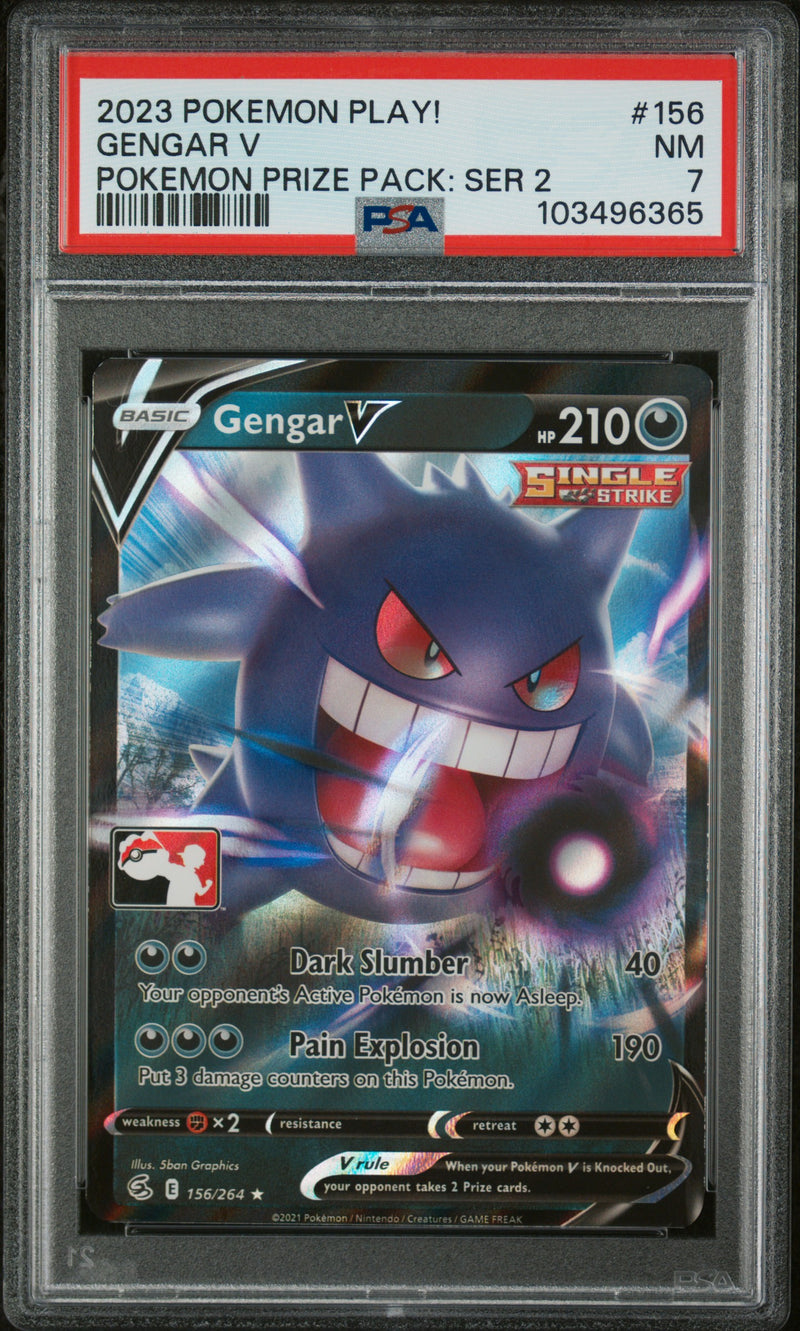 Gengar V 156/264 Prize Pack Series 2 PSA 7 103496365